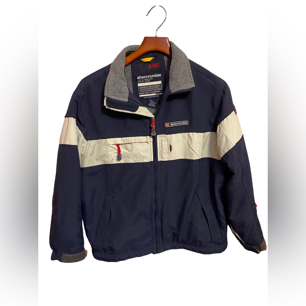 Vintage A/92 Abercrombie Boys‎ Large Full Zip Fleece Lined Outerwear Ski Jacket